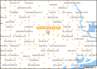 map of Wiragaswewa