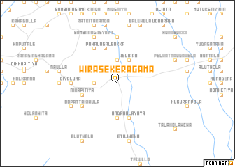 map of Wirasekeragama