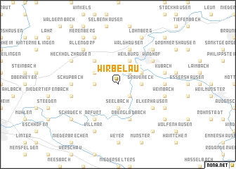 map of Wirbelau