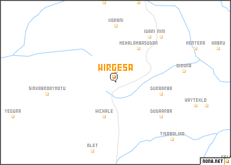 map of Wirgēsa