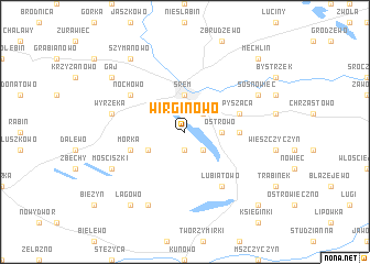 map of Wirginowo