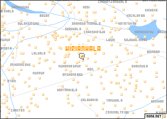 map of Wīriānwāla