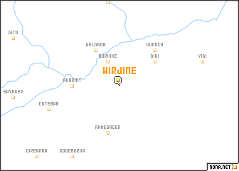 map of Wirjinē