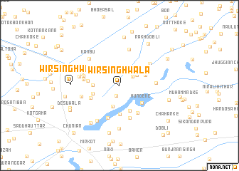 map of Wīr Singhwāla