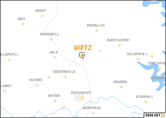 map of Wirtz