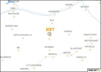 map of Wirt