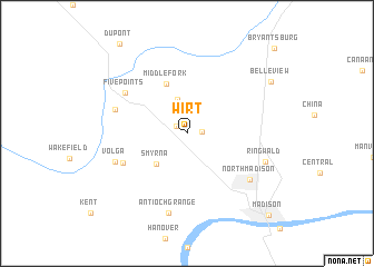 map of Wirt