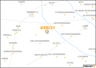 map of Wisacky