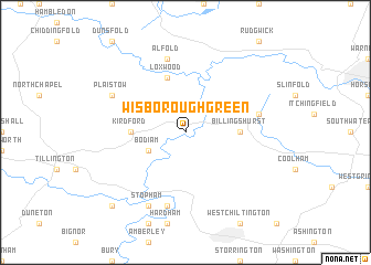 map of Wisborough Green