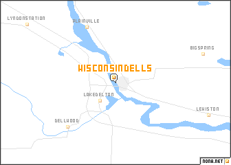 map of Wisconsin Dells