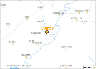 map of Wiscoy