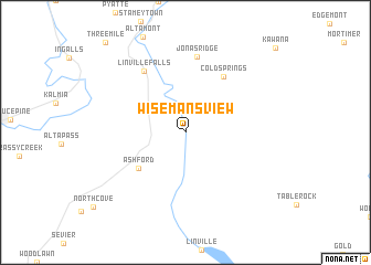 map of Wisemans View
