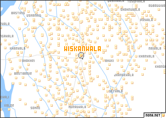 map of Wiskanwāla