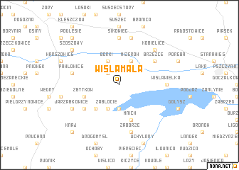 map of Wisła Mała