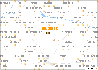 map of Wisłowiec