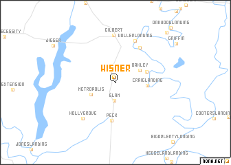 map of Wisner