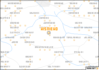 map of Wiśniewo