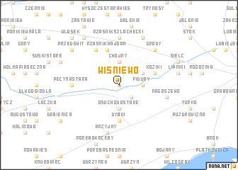 map of Wiśniewo