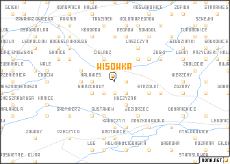 map of Wisówka