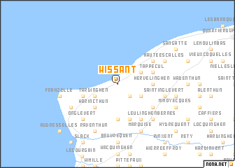 map of Wissant