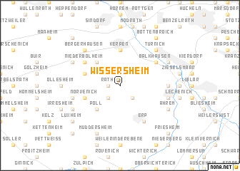 map of Wissersheim