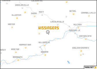 map of Wissingers