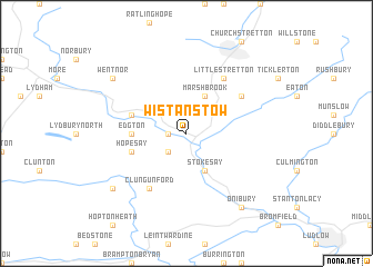 map of Wistanstow