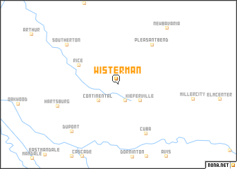 map of Wisterman