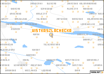 map of Wistka Szlachecka