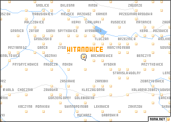 map of Witanowice