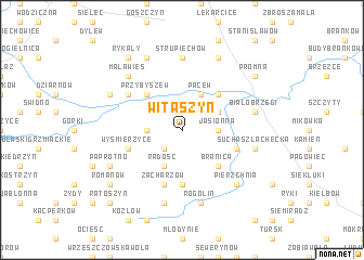 map of Witaszyn