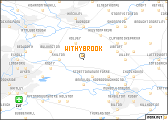 map of Withybrook