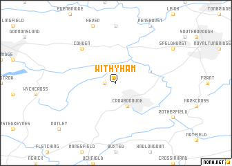 map of Withyham