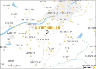 map of Witinski Villa