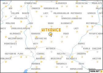 map of Witkowice