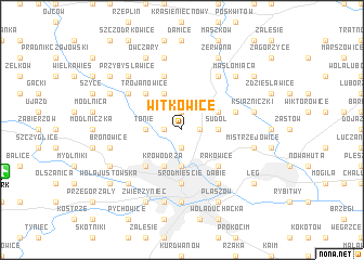 map of Witkowice
