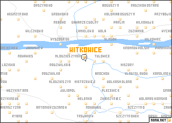 map of Witkowice