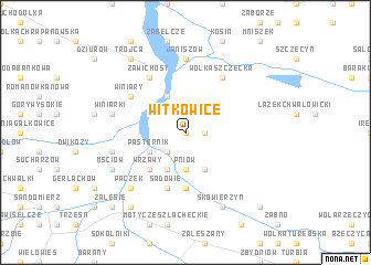 map of Witkowice