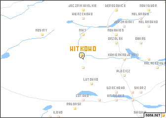 map of Witkowo