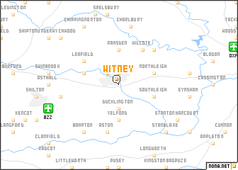 map of Witney