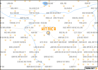 map of Witnica