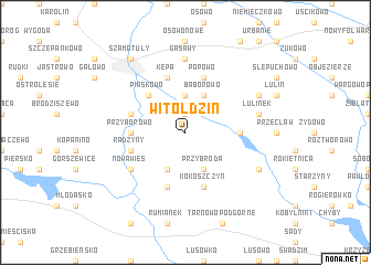 map of Witoldzin