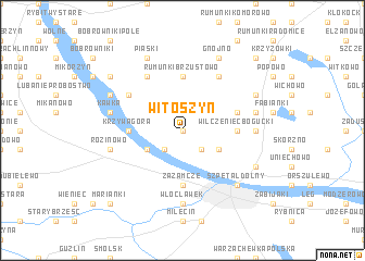 map of Witoszyn