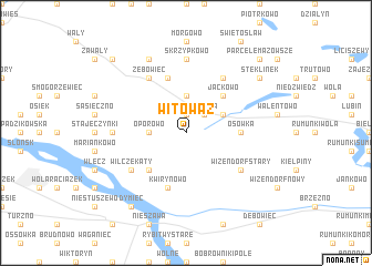 map of Witowąż