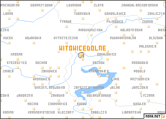 map of Witowice Dolne