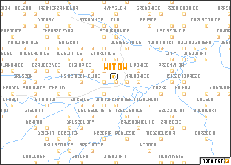 map of Witów