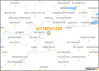 map of Wittbrietzen