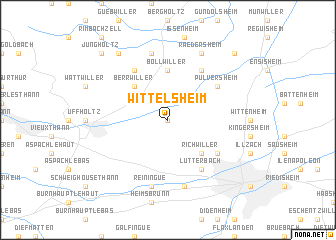 map of Wittelsheim