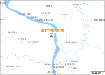 map of Wittenberg