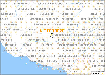 map of Wittenberg